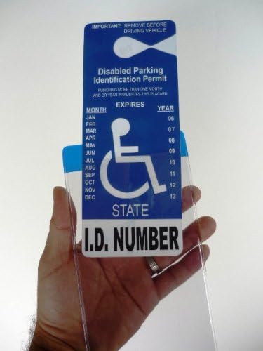 2 MirorTag Bronze Tag Holders Easily Display & Put Away a Handicap Parking Placard. Magnetically snap Your Tag On & Off to Magnet adhered Behind