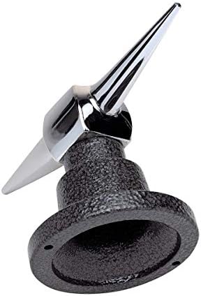 Eastwood Trim Anvil with Stand Stainless Steel Trim-Forming Tool - Unique Handle for Balance - Conical and Pyramid Tapered Horns - Square Flat Center