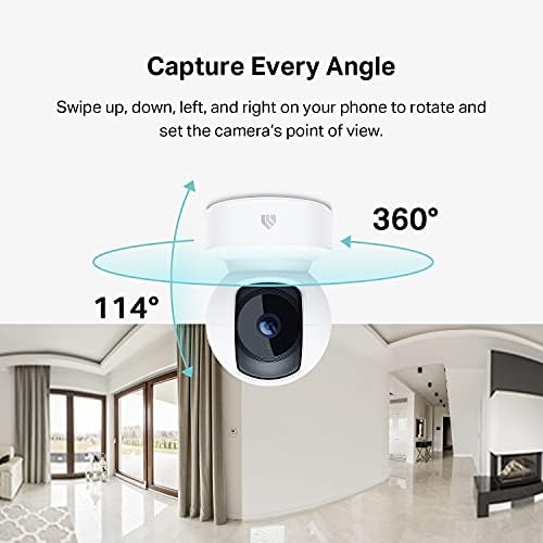 Kasa 1080p Indoor Pan/Tilt Wired Security Camera, Baby & Pet Monitor, EC70