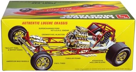 AMT 1969 Ford Mustang Long Nose Funny Car Gas Ronda 1:25 Scale Model Kit