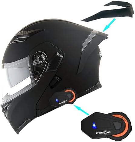 1Storm Motorcycle Modular Full Face Helmet Flip up Dual Visor Sun Shield: HB89
