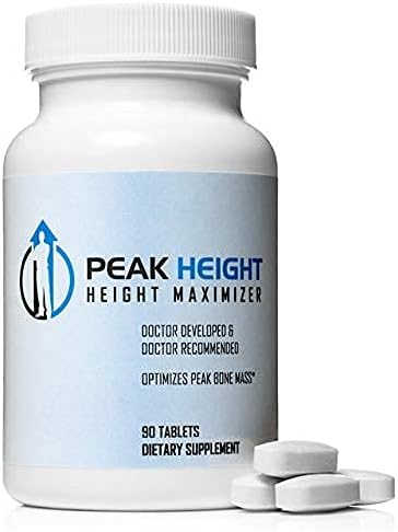 Growth Supplement - Once Daily Height Growth Support for Kids, Teens, Women and Men - US Doctor Developed Height Growth Pills - Year Supply (12 Pack)