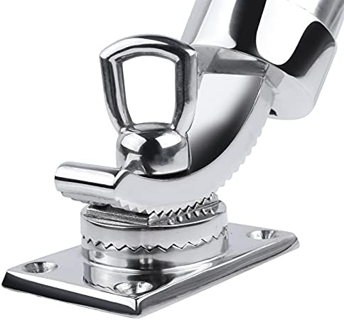 Deck Mount Fishing Rod Holder, Marine Grade Stainless Steel Adjustable Fishing Rod Holders, Support for Marine Boat Yacht