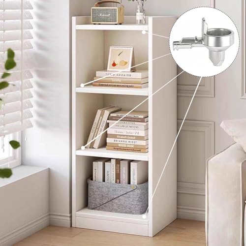 30PCS Bookshelf Pegs - Shelf Pins for IKEA Part 131372, Premium Zinc Alloy Shelf Support Pegs, Fits Wood Cabinets & Shelves