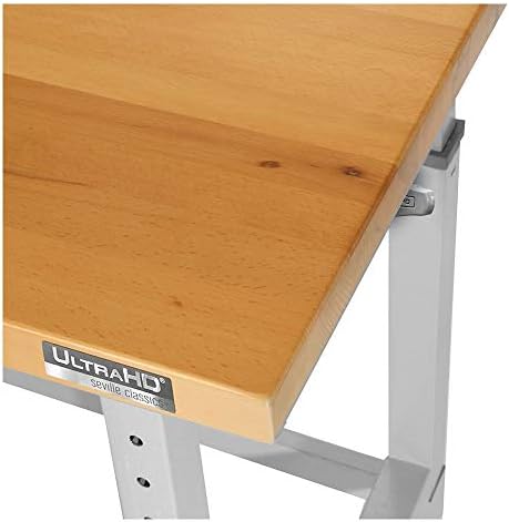 Seville Classics UltraHD 72" W X 25" D Wood Top Height Adjustable Workbench 2000 Lb Capacity