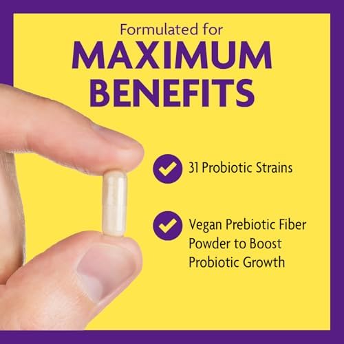 InnovixLabs Multi Strain Probiotics for Women & Men (60 Capsules) | Helps Supports Immune & Gut Health, 31 Probiotic Strains + Prebiotic Fiber