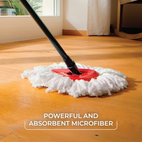 O-Cedar EasyWring Spin Mop Microfiber Refill, White Packaging May Vary