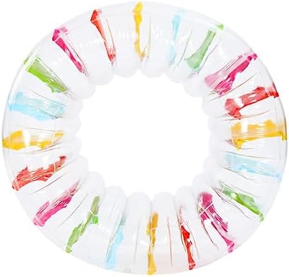 MorTime Inflatable Roller Float, 40'' Colorful Water Wheel, Swimming Pool Roller Toy for Kids and Adults Outdoors