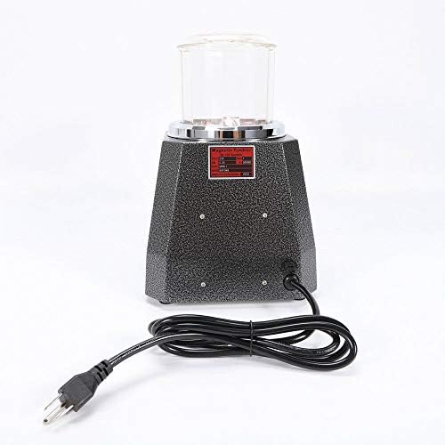 Magnetic Tumbler Jewelry Polisherm,4 Speed Mini Metal Magnetic Tumbler Polisher&Finisher Jewelry Polisher Finisher 100mm 110V