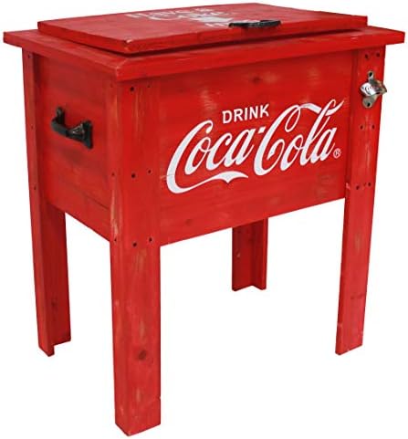 Leigh Country CP 98100 Coca Cola Vintage Cooler, 54-Quart, Red