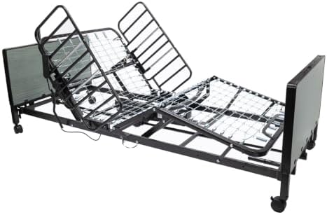 Fully Electric Hospital Bed Set - Foam Mattress, Half Rails Included - Enhanced Comfort, Convenience
