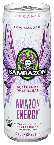 Sambazon Organic Low Calorie Amazon Acai Energy Drink, 12 Fl Oz