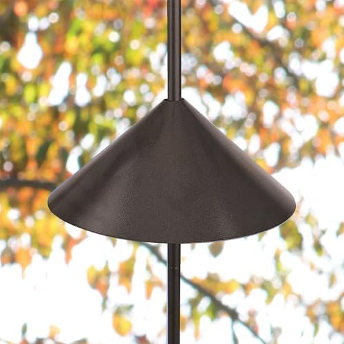 More Birds Squirrel-X Wrap Around Metal Squirrel Baffle Protects Bird Feeders From Squirrels, 18-Inch