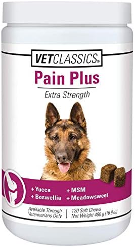 Pain Plus Extra Strength Health Supplement for Dogs - 120 Chewable Tablets