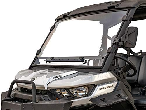 SuperATV Flip-Vent Windshield for Can Am Defender HD Models