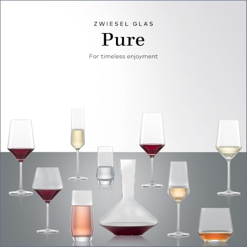 Zwiesel Glas Pure Sauvignon Blanc White Wine Glass (Set of 6), Graceful Wine Glasses for White Wine, Dishwasher-Safe Tritan Crystal Glasses