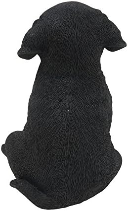 Hi-Line Gift Ltd Labrador Puppy Statue, Black