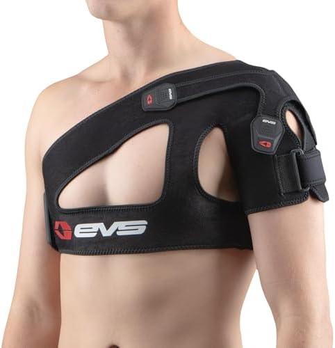 EVS SPORTS SB03 Shoulder Brace For Men | Superior Compression & Adjustable Breathable Support for Rotator Cuff & Past Shoulder Injuries | Extra