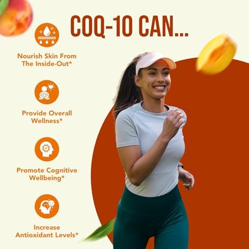 Coenzyme Q10 400mg CoQ10 Supplement - Once Daily Coq 10 400mg Powder Capsules for Healthy Heart Antioxidant and Energy Support - Non-GMO Quick Absorption Ubiquinone Q10 Coenzyme (100 Servings)