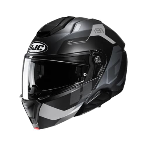 HJC i91 Carst Modular Motorcycle Helmet with HJ-33 Pinlock Shield, DOT Approved (MC1SF, X-Large)