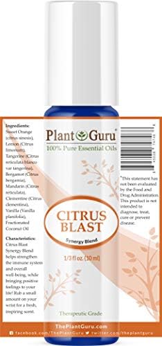Citrus Blast Essential Oil Blend Roll On 10 ml 100% Pure Pre-Diluted Therapeutic Grade.
