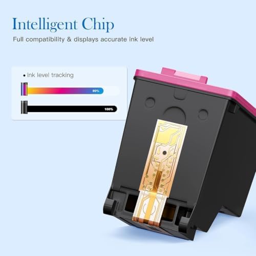 61XL Ink Cartridges Replacement for HP 61 Ink Cartridge Combo Pack for HP Ink 61 61XL Works with HP Envy 4500 4502 5530 Deskjet 2540 3510 OfficeJet