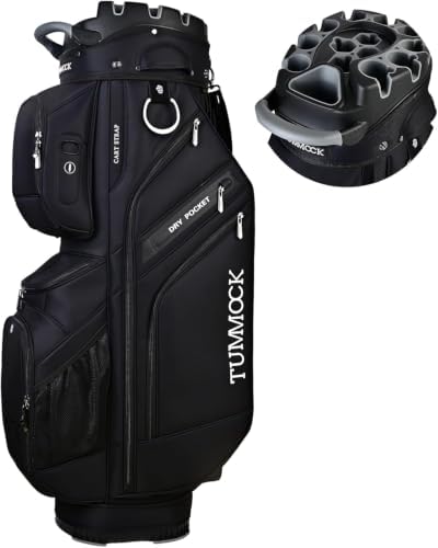 Golf Cart Bag, 14-Way Top Divider with Multiple Storage Pockets, Lightweight & Durable Golf Bag for Men, Cart-Friendly Design