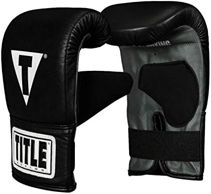 Title Boxing Pro Leather Bag Mitts 3.0, Black, Regular