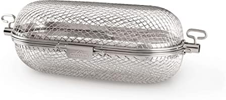 Napoleon Rotisserie Grill Basket - Stainless Steel, Fits Standard Spit Rods, Best For Wings, Fries And Roasted Veggies