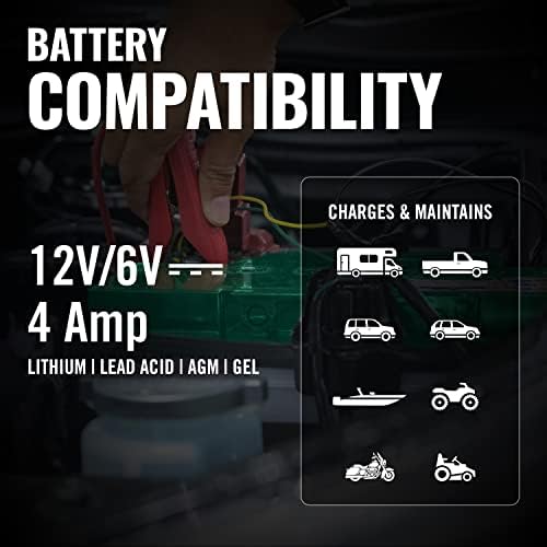 Battery Tender 10 Bank Multibank Charger - 40 AMP (4 AMPs Per Bank) - Selectable 12V / 6V - Smart and Switchable 12V Multi Battery Charger and