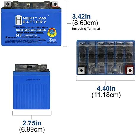 Mighty Max Battery YTX4L-BS GEL - 12 Volt 3 AH, GEL Type, 50 CCA, Rechargeable Maintenance Free SLA AGM Motorcycle Battery