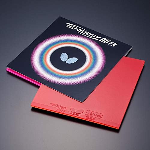 Butterfly Tenergy 05 FX Table Tennis Rubber Sheet - 1.7 mm, 1.9 mm, or 2.1 mm - Red or Black - 1 Inverted Table Tennis Rubber Sheet - Professional Table Tennis Rubbers