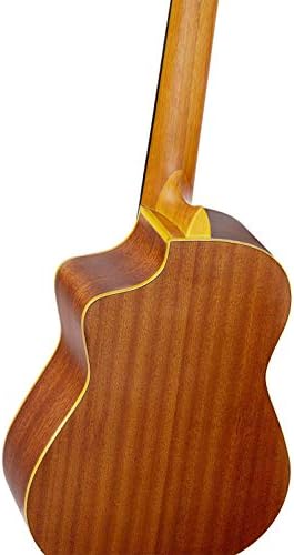 RQ39E Ortega Guitars Requinto Series Pro Solid Top Acoustic-Electric Nylon String Guitar w/Bag
