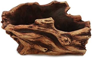 Dahlia Driftwood Stump Log Concrete Planter/Succulent Pot/Plant Pot, 8.2L x 5.9W