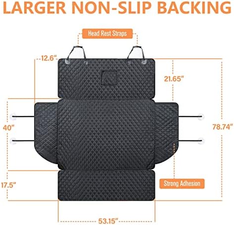 PETICON SUV Cargo Liner for Dogs, Trunk Cover with Bumper Flap Protector