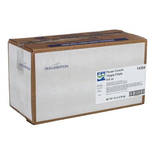 Viking Pecan Crusted Natural IQF Breaded Tilapia Fillet, 4 to 5 Ounce -- 1 each.