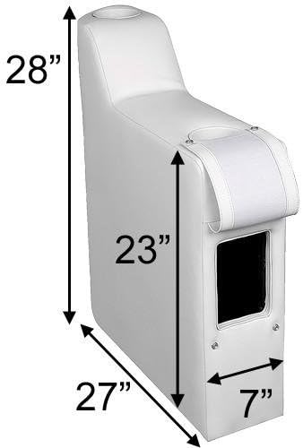 DeckMate 7" Left Pontoon Boat Seat Arm