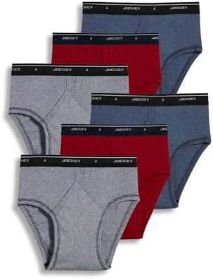 Jockey Classic Low Rise Brief- 6 Pack - 100% Cotton Underwear for Men
