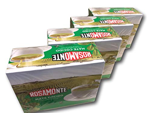 Rosamonte Yerba Mate Tea Bags Original (50 bags) - Mate Cocido - 4 pack