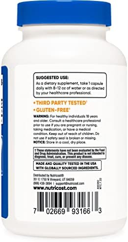 Nutricost Biotin (Vitamin B7) 10,000mcg (10mg), 240 Capsules, Quick Release | Vegetarian, Gluten Free, GMO-Free