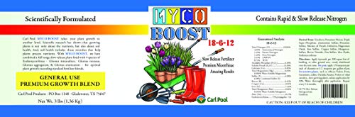 Carl Pool Myco Boost 18-6-12 Granular Fertilizer + Mycorrhizae 3 Lbs