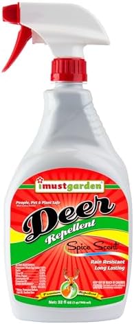 I Must Garden Deer Repellent: Powerful All-Natural Protection, 32oz Spice | Ready to Use Spray - Safe for Plants Pets & Pollinators - Pleasant Scent - Long-Lasting Control