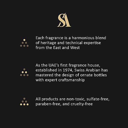 Swiss Arabian Attar Mubakhar - Luxury Products From Dubai - Long Lasting Perfume Oil for Unisex - Blend of Bergamot, Mandarin