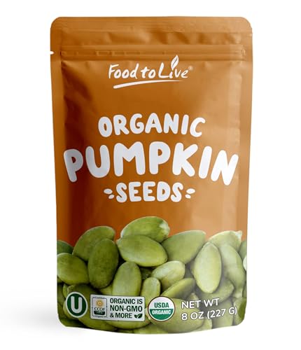 Food to Live Organic Raw Pepitas, 18 Pounds — Non-GMO, Pumpkin Seed Kernels, Unsalted, No Oil, No Shell, Vegan, Kosher, Bulk. Keto Snack.