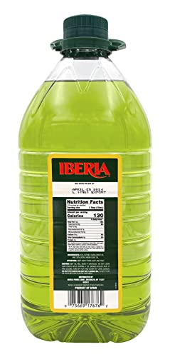 Iberia Premium Blend, Sunflower Oil & Extra Virgin Olive Oil, High Heat Frying, 68 Fl Oz