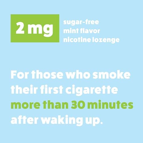 Wellness Basics Mini Nicotine Lozenge 2mg | Stop Smoking Aid | Mint Flavor | 135 Count | Pack of 5 Vials | Reduces Cravings & Withdrawal Symptoms