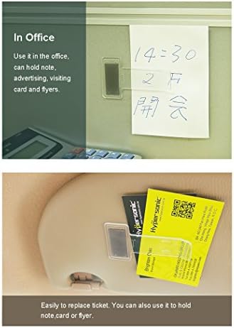 Car Windshield Parking Tickets Holder Transparent Auto Accessories Clip 2PCS