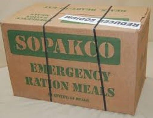 Sopakco MRE Case Pack of 14, Survival & Emergency Green Box | Sopakco MRE case of 14 ready-to-eat meals, long shelf life survival and emergency food