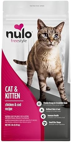 Nulo Freestyle Cat & Kitten Dry Food - Turkey & Duck Recipe, High Protein Grain Free Cat Food, Natural Kibble with Probiotics & Omega Fatty Acids