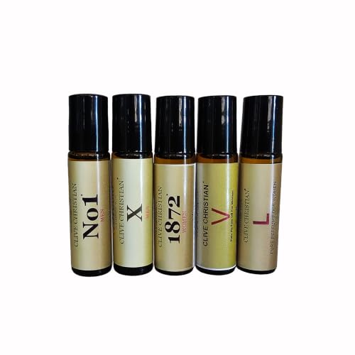 Perfume Studio 5-Piece Impression Perfume Oil Set for Women – Pure Alcohol-Free Fragrance Oils – Long Lasting Roll-On Travel Scent Compatible to